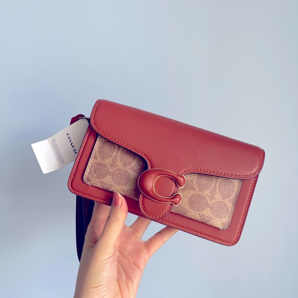 Coach Tabby Crossbody Wristlet In Signature Canvas - Picture 8 of 10